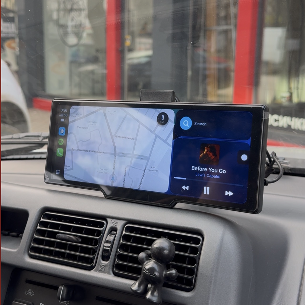 монитор с carplay, екран за кола android auto, screen mirroring, монитор с камера за заден ход, видеорегистратор за кола, универсален монитор за автомобил, carplay android auto екран, dash cam монитор 10.26 инча