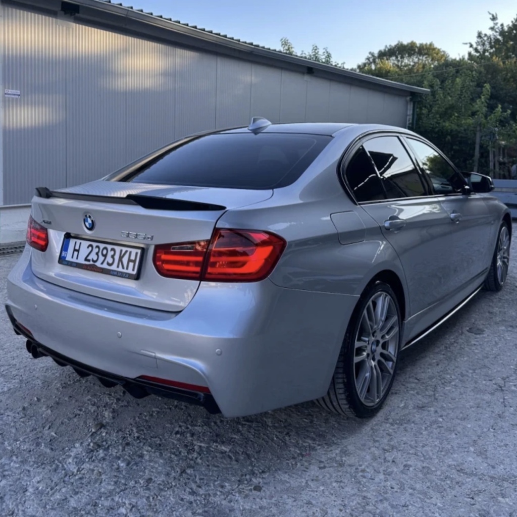psm спойлер f30, m4 lip spoiler bmw f30, спойлер багажник bmw f30, psm style f30, bmw f30 черен гланц, tuning bmw f30, m4 style spoiler