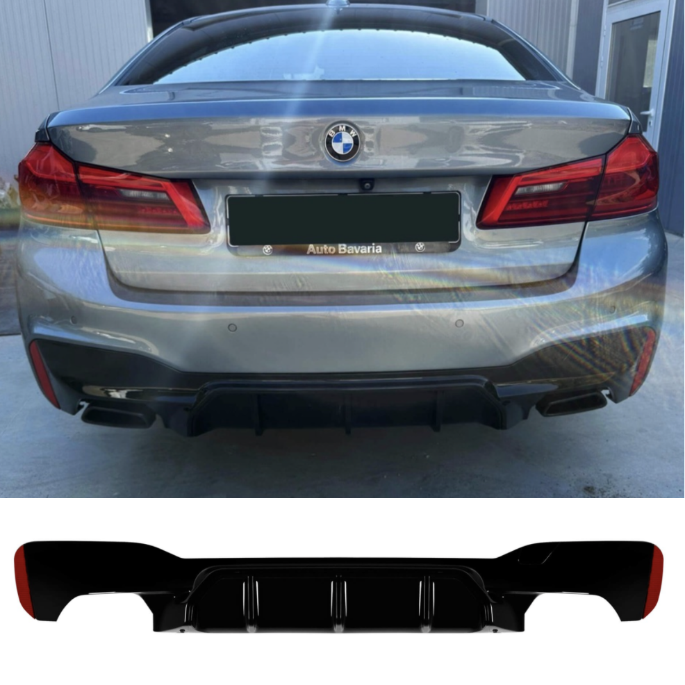 cartechbg.com бмв г30 тунинг г30 дифузьор дифузьор спойлер bmw g30, bmw g31 m5 cs стил, задна броня дифузьор bmw, спортен спойлер g30 g31, bmw 5 серия тунинг, m5 style g30 rear diffuser