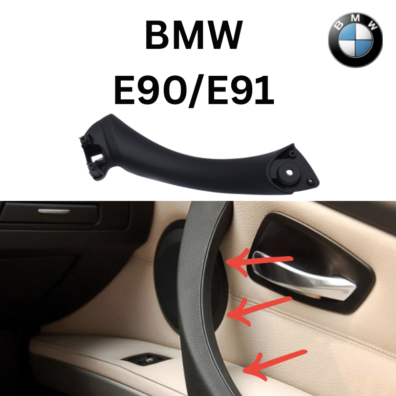 дръжка врата e90, дръжка врата e91, bmw e90 accessories, черна дръжка e90, e91 door handle black, OEM дръжка BMW, bmw e90 e91 replacement