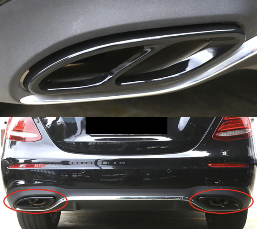 43 amg 43 амг накрайници c class ц класа с класа мерцедес mercedes тунинг цена българия аутопро бестауто качествено метал ауспуси амг хром черен цвят