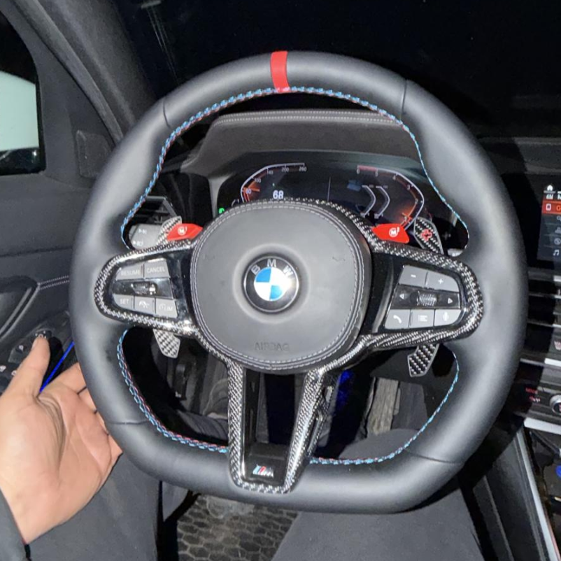 карбонов волан bmw g серия, bmw flat bottom волан, bmw m performance g series, волан bmw g30 карбон, bmw g20 спортен волан, bmw x5 g05 волан, bmw x7 g07 интериор, bmw интериор тунинг, cartechbg