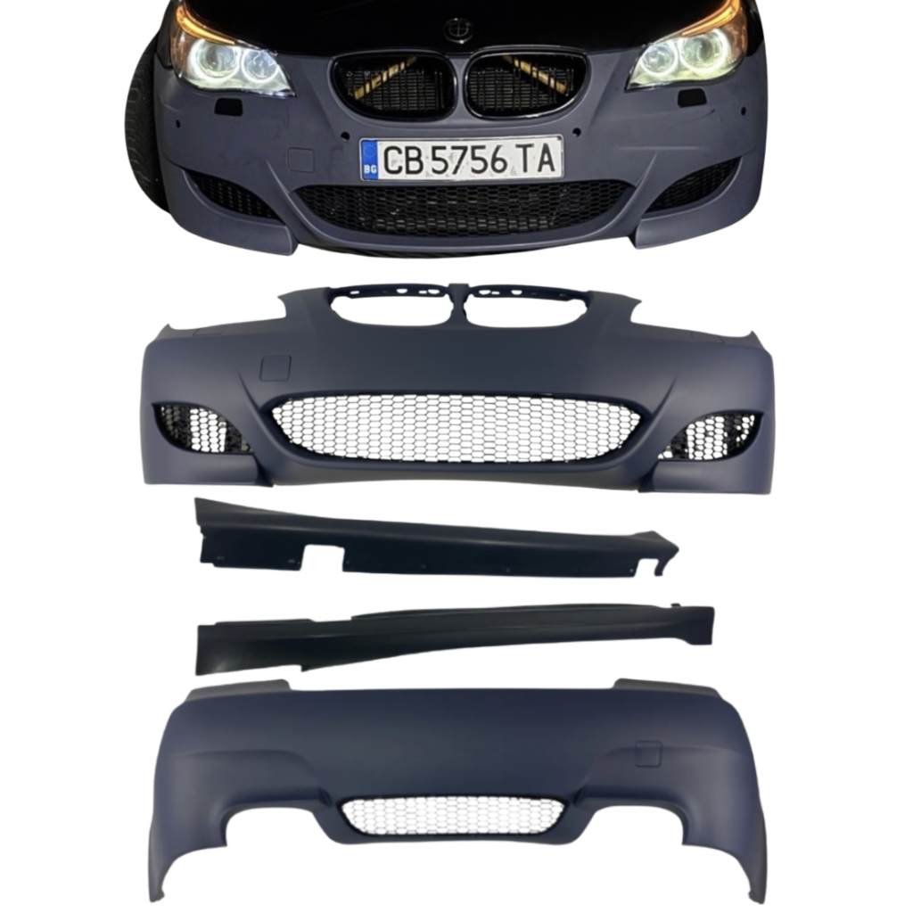 M5 пакет BMW E60, броня M5 E60, BMW E60 M5 body kit, тунинг BMW E60, оптичен тунинг E60, предна броня M5 E60, задна броня M5 E60, прагове E60 M5, M5 пакет без халогени, E60 M5 пакет грундиран, BMW 5 Series E60 M5, BMW E60 M5 пакет цена, тунинг брони BMW E60, M5 body kit E60, предна броня E60 M5 без халогени, M-Tech E60 пакет, M5 пакет със парктроник E60, оптичен тунинг BMW 5 E60, M5 задна броня E60, тунинг части BMW E60, бмв е60 м5 пакет